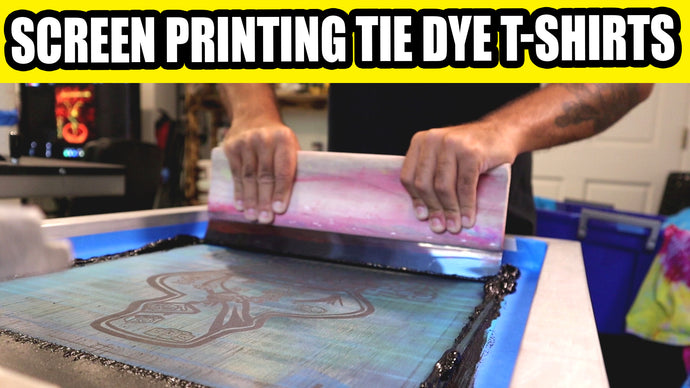 How To Screen Print On Tie Dye T-Shirts