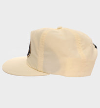 Load image into Gallery viewer, CREAM SURF STYLE SNAPBACK HAT - LEFT SIDED VIEW
