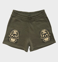 Load image into Gallery viewer, WHADAFUNK SKULL FACE WOMENS SHORTS
