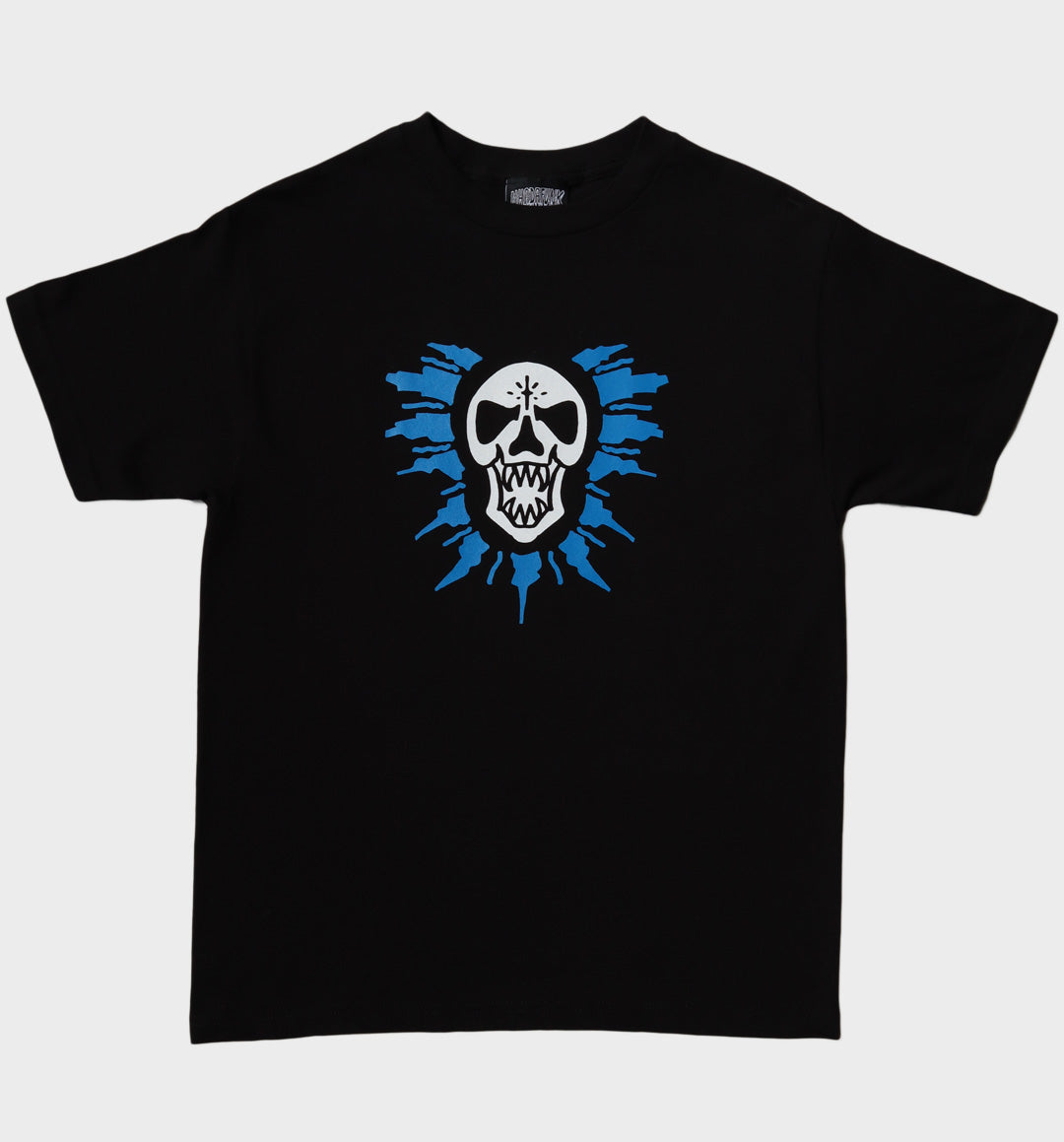 WHADAFUNK BURST SKULL BLACK T-SHIRT