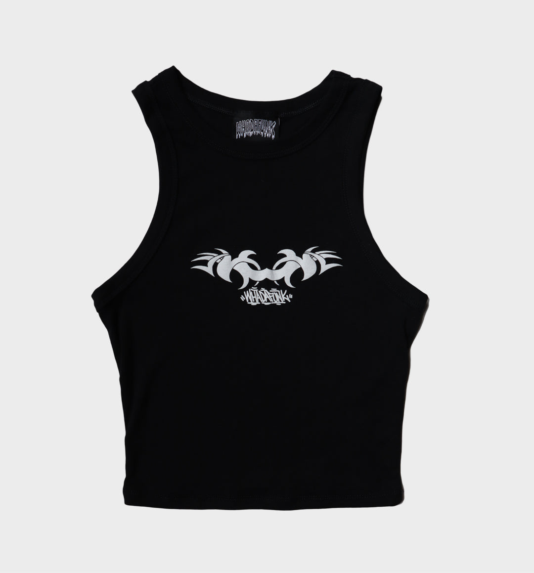WHADAFUNK LADIES TRIBAL BLACK TANKTOP