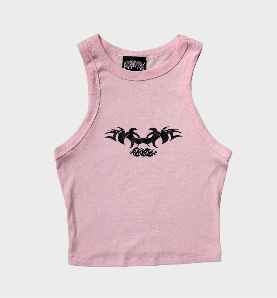WHADAFUNK LADIES TRIBAL PINK TANKTOP