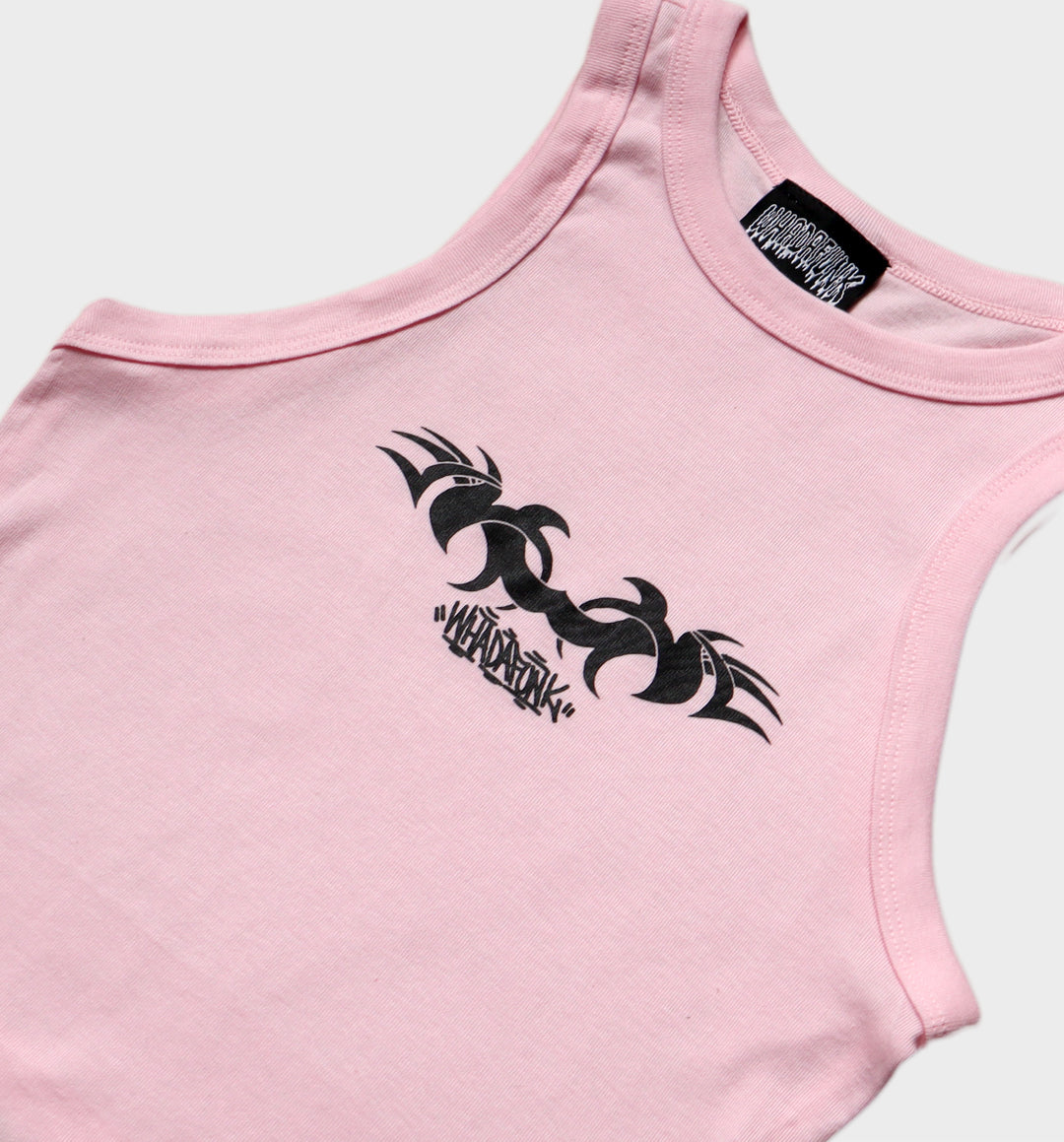WHADAFUNK LADIES TRIBAL PINK TANKTOP