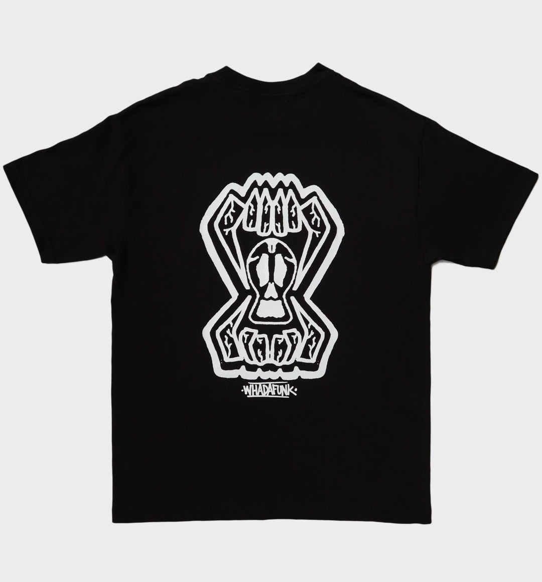 WHADAFUNK SKULL TEETH BLACK T-SHIRT