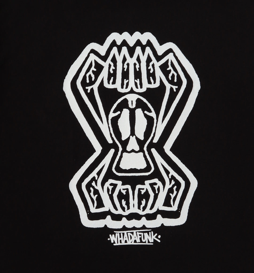 WHADAFUNK SKULL TEETH BLACK T-SHIRT