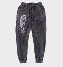 Load image into Gallery viewer, WHADAFUNK ACID WASH SNAKE JOGGER SWEATPANTS FRONT
