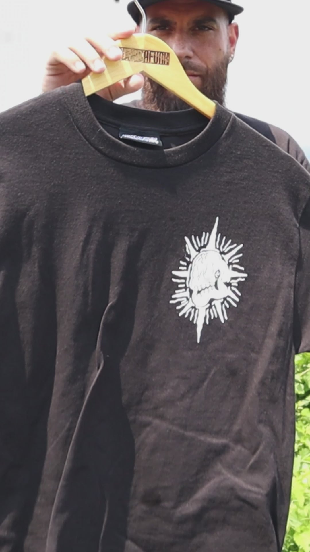 WHADAFUNK Stay Wild Black T-Shirt – Bold Graphic Design for Streetwear Lovers.