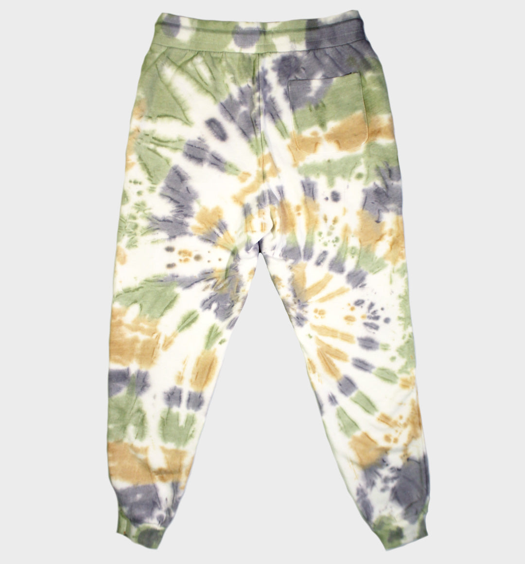 WHADAFUNK Chained Tie-Dye Jogger Sweatpants featuring bold chained graphic and unique tie-dye design.