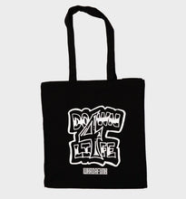 Load image into Gallery viewer, DOWN 4 LIFE TOTE - BLACK WHADAFUNK

