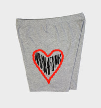 Load image into Gallery viewer, WHADAFUNK Twisted Heart Biker Shorts Side Angle
