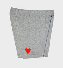 Load image into Gallery viewer, WHADAFUNK Twisted Heart Biker Shorts Heart Details

