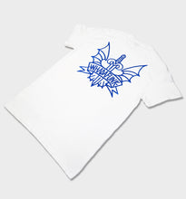 Load image into Gallery viewer, WHADAFUNK Winged Sword White T-Shirt Back Angle

