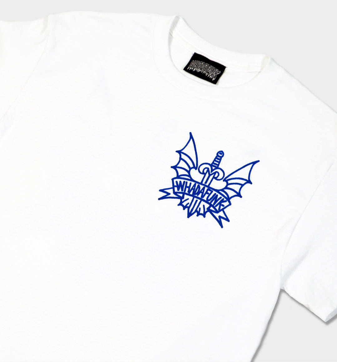 WHADAFUNK Winged Sword T-Shirt – Bold Graphic Design for Streetwear Lovers