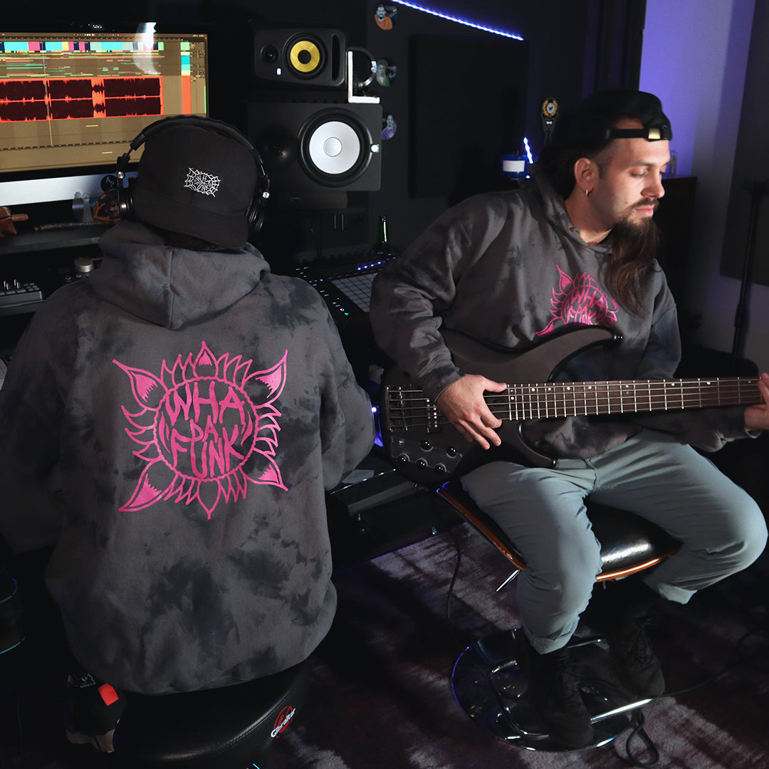 WHADAFUNK Flower Funk Custom Dye Hoodie