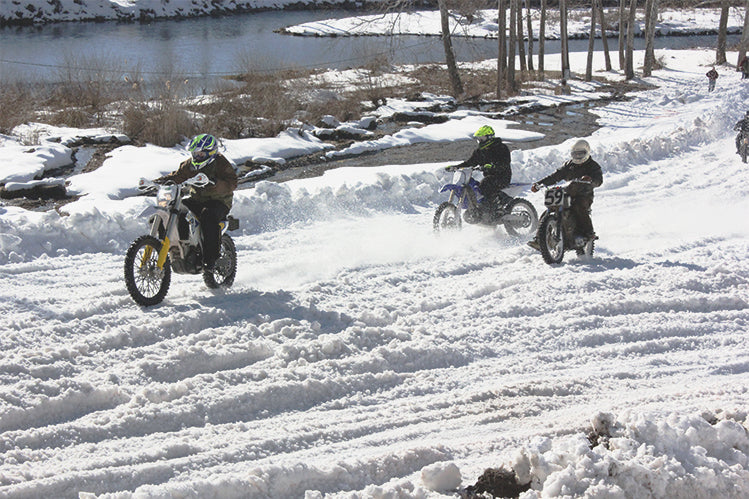 St Patty's Day Appalachian Moto Jam Snow Drag Racing