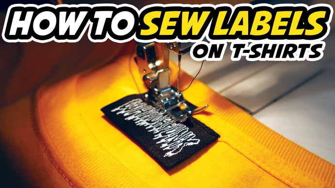 How to Sew a Woven Label on a T-Shirt