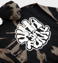 Load image into Gallery viewer, Bleach Dye Trippy Hoodie by WHADAFUNK - back angle view other side
