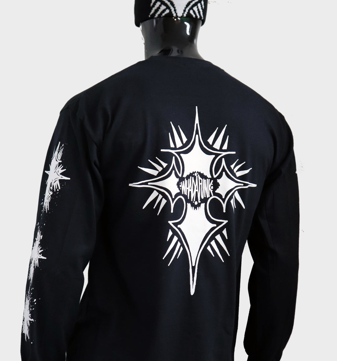 CROSS BLACK LONG SLEEVE SHIRT – whadafunk