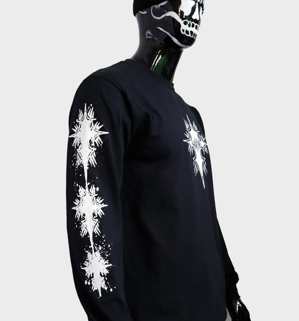 CROSS BLACK LONG SLEEVE SHIRT