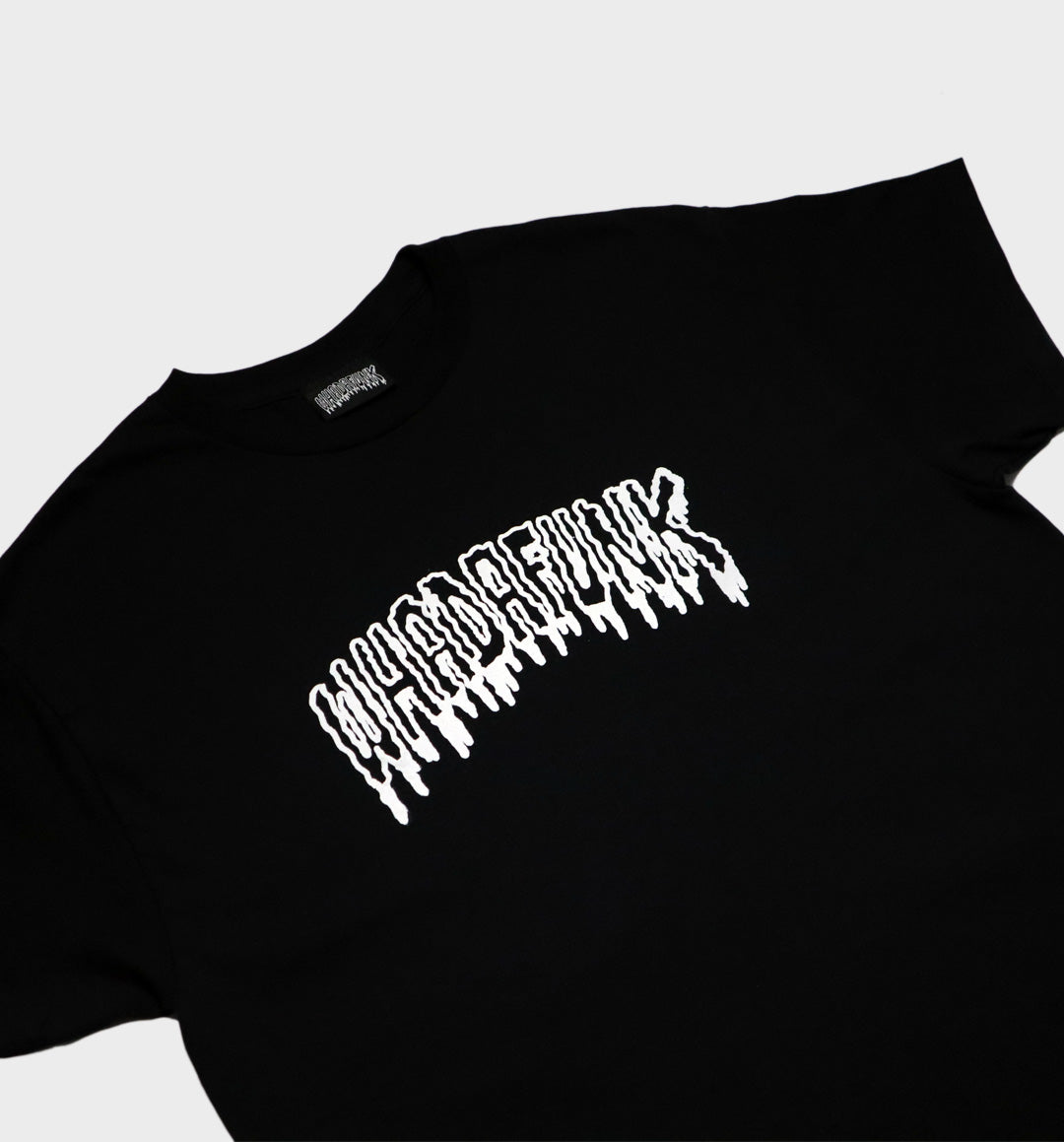 WHADAFUNK Drippy Funk Logo T-Shirt featuring a bold graphic logo design with a drippy effect.