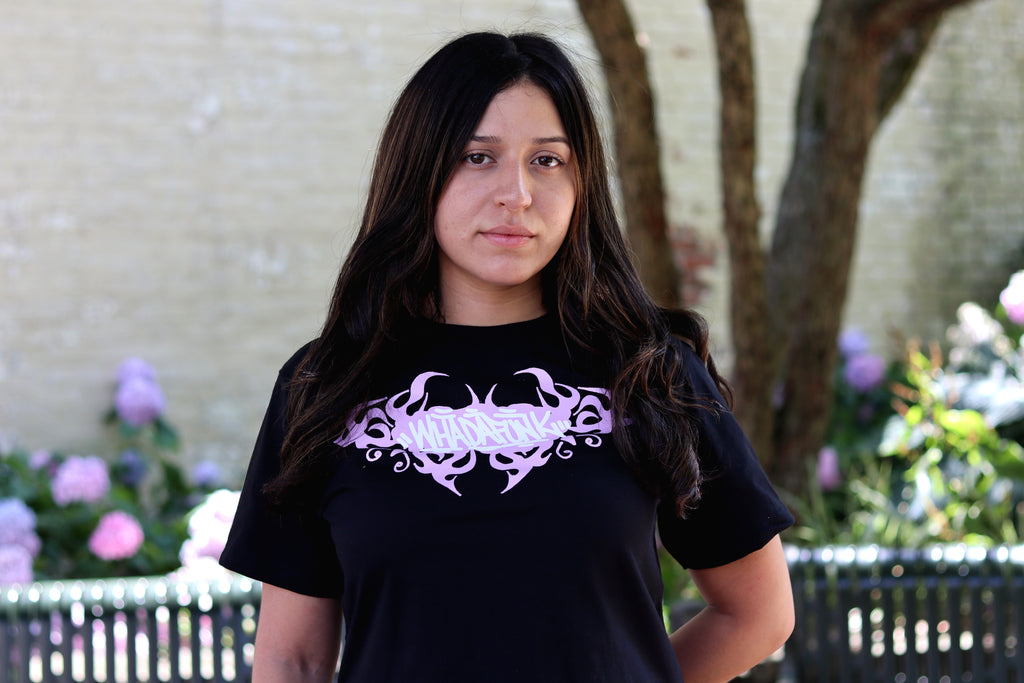 WHADAFUNK Pink Tribal Butterfly Womens Matching Set