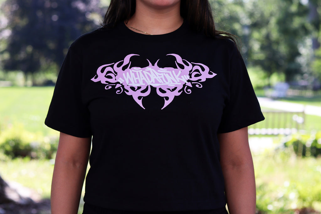 WHADAFUNK Pink Tribal Butterfly Women's Tee