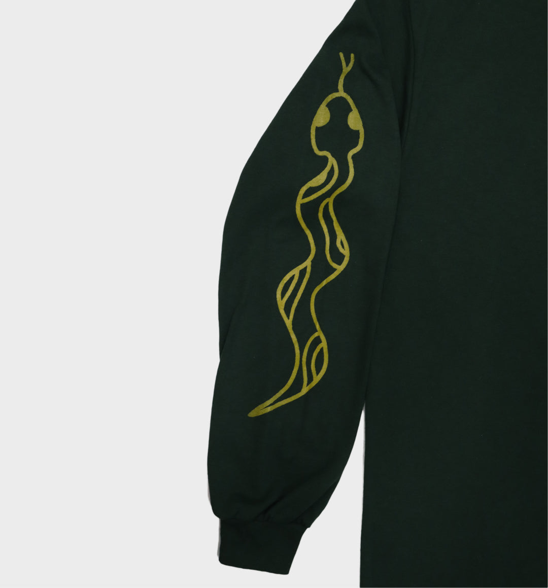 WHADAFUNK Military Snake Long Sleeve Tee – Bold Snake Graphic Streetwear Shirt.