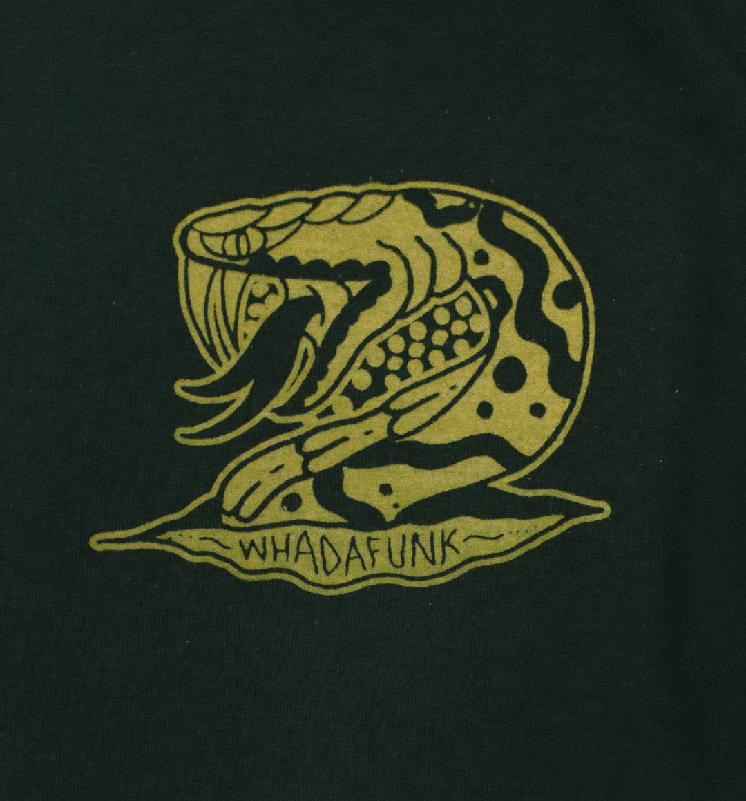 WHADAFUNK Military Snake Long Sleeve Tee – Bold Snake Graphic Streetwear Shirt.