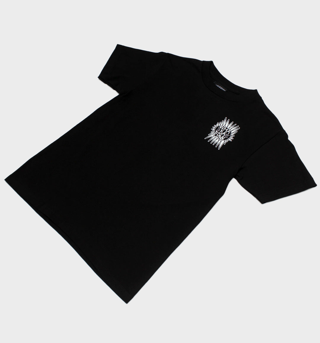 WHADAFUNK Spiked T-Shirt featuring bold spiked graphic design for edgy streetwear style.