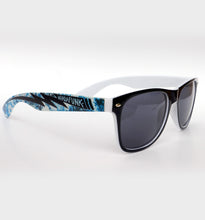 Load image into Gallery viewer, BLUE LIGHTNING SUNGLASSES - BLUE &amp; BLACK &amp; WHITE 
