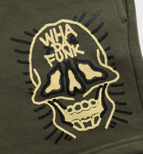 Load image into Gallery viewer, WHADAFUNK SKULL FACE WOMENS SHORTS HAND DRAWN SKULL
