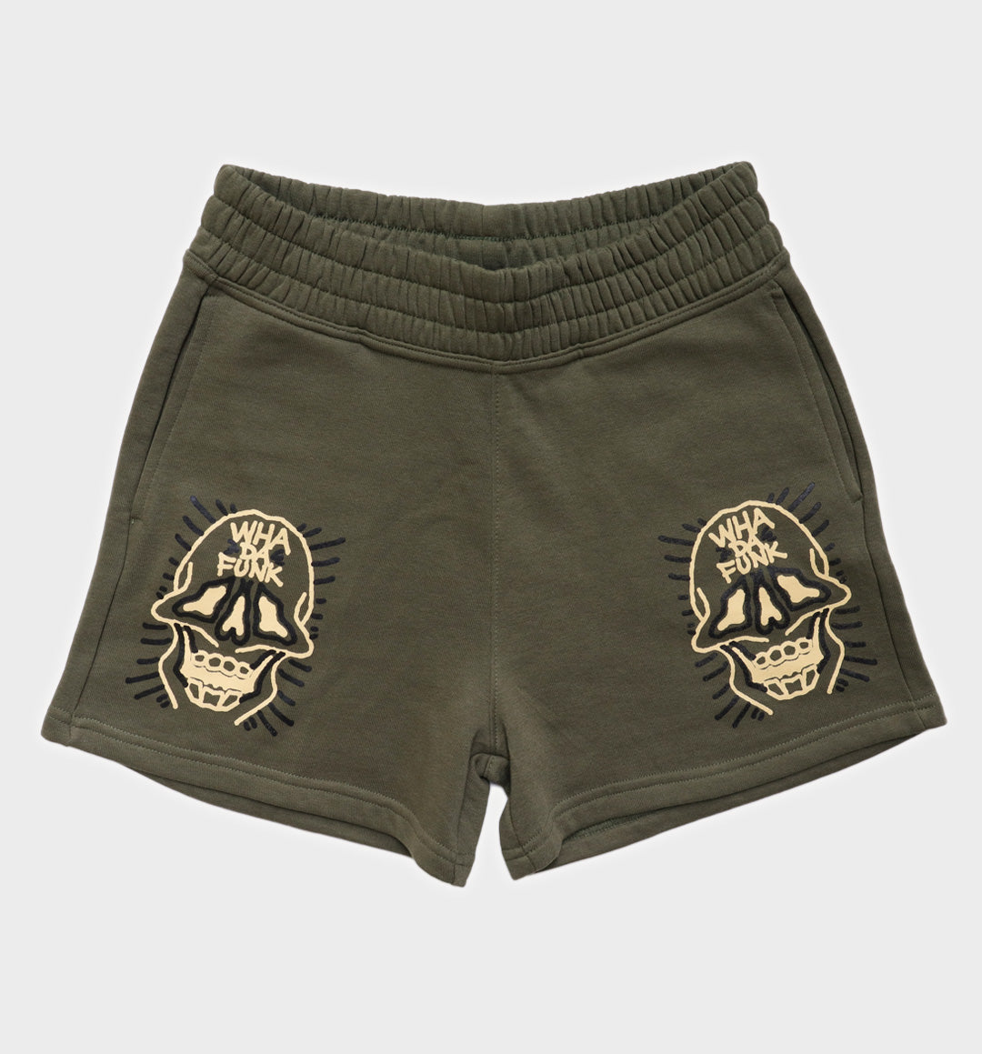SKULL FACE WOMENS SHORTS