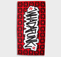 WHADAFUNK Chained Beach Towel with bold chained design, perfect for the beach or poolside.