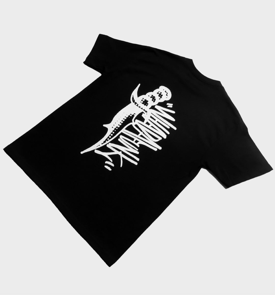 WHADAFUNK Dagger Black T-Shirt featuring bold streetwear-inspired graphic design.