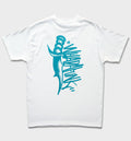 WHADAFUNK Dagger White T-Shirt featuring a bold streetwear-inspired dagger graphic design.