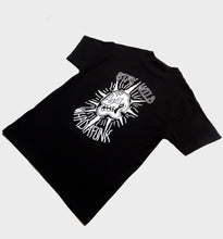 Load image into Gallery viewer, WHADAFUNK Stay Wild Black T-Shirt – Bold Graphic Design for Streetwear Lovers.
