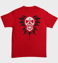 WHADAFUNK BURST SKULL RED T-SHIRT