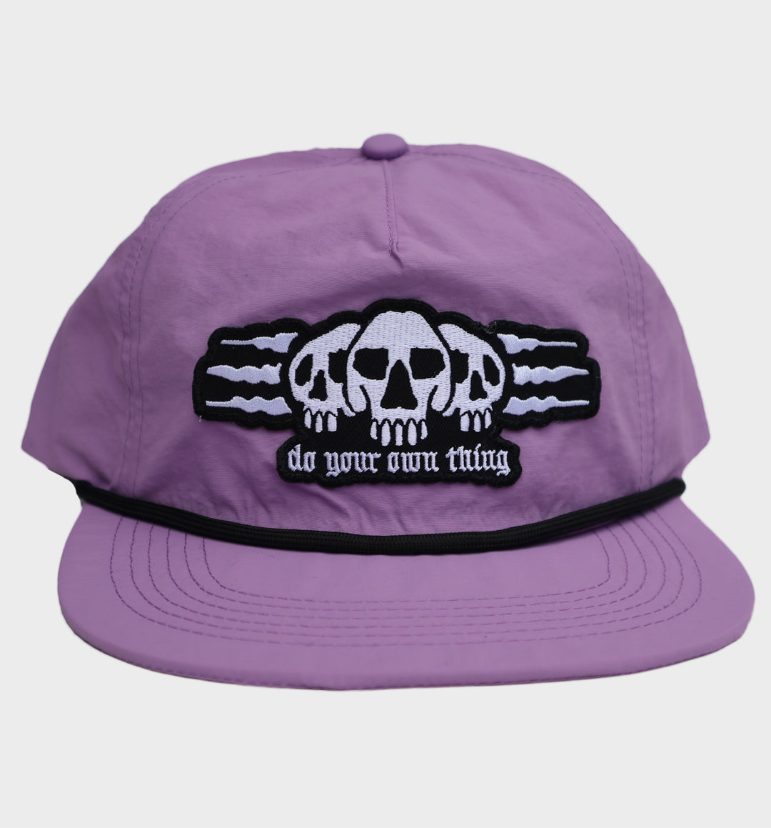 DO YOUR OWN THING SNAPBACK HAT PURPLE