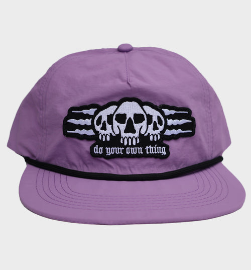 DO YOUR OWN THING SNAPBACK HAT PURPLE