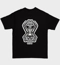 WHADAFUNK SKULL TEETH BLACK T-SHIRT