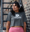 Whadafunk Cracked Skull Women's Crop Tee