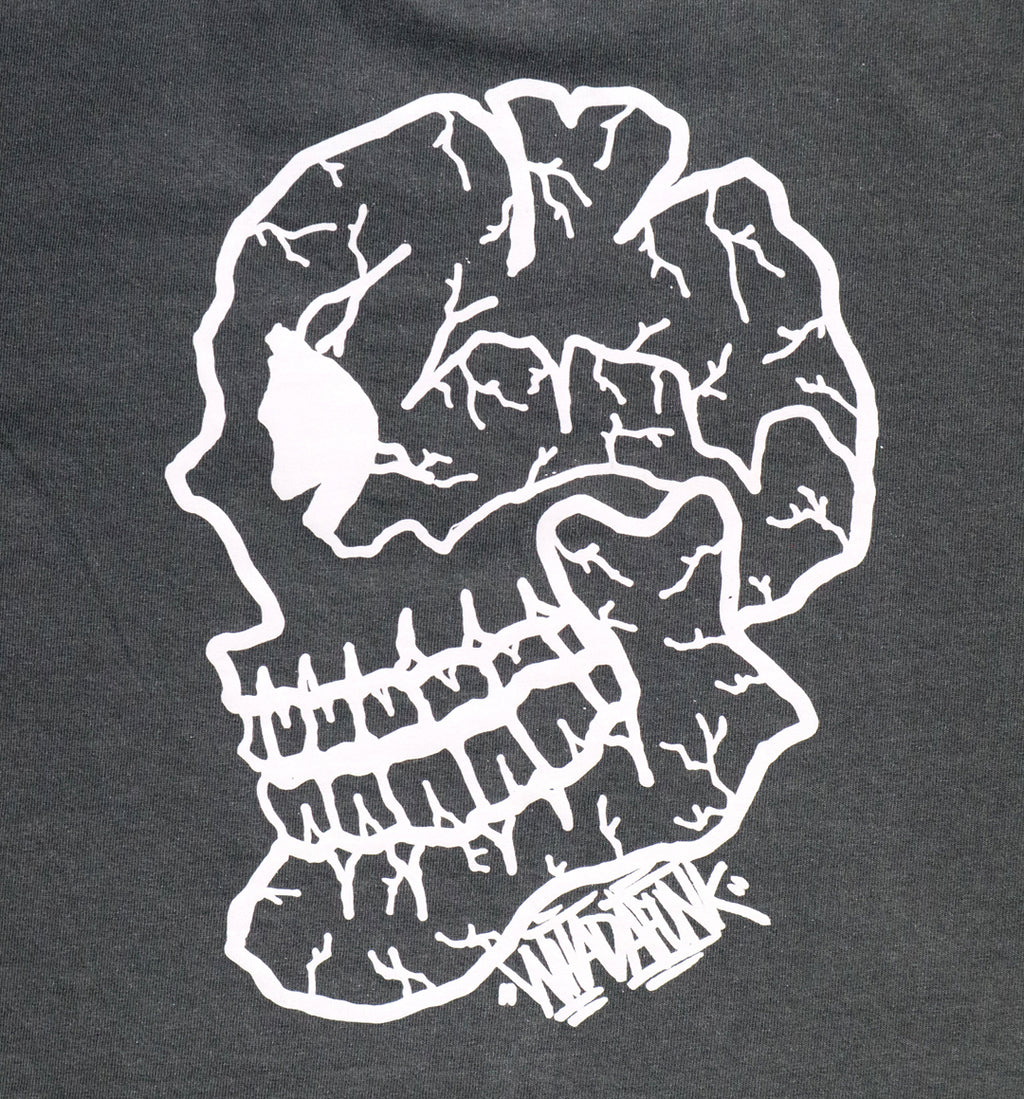 Whadafunk Cracked Skull Women's Crop Tee