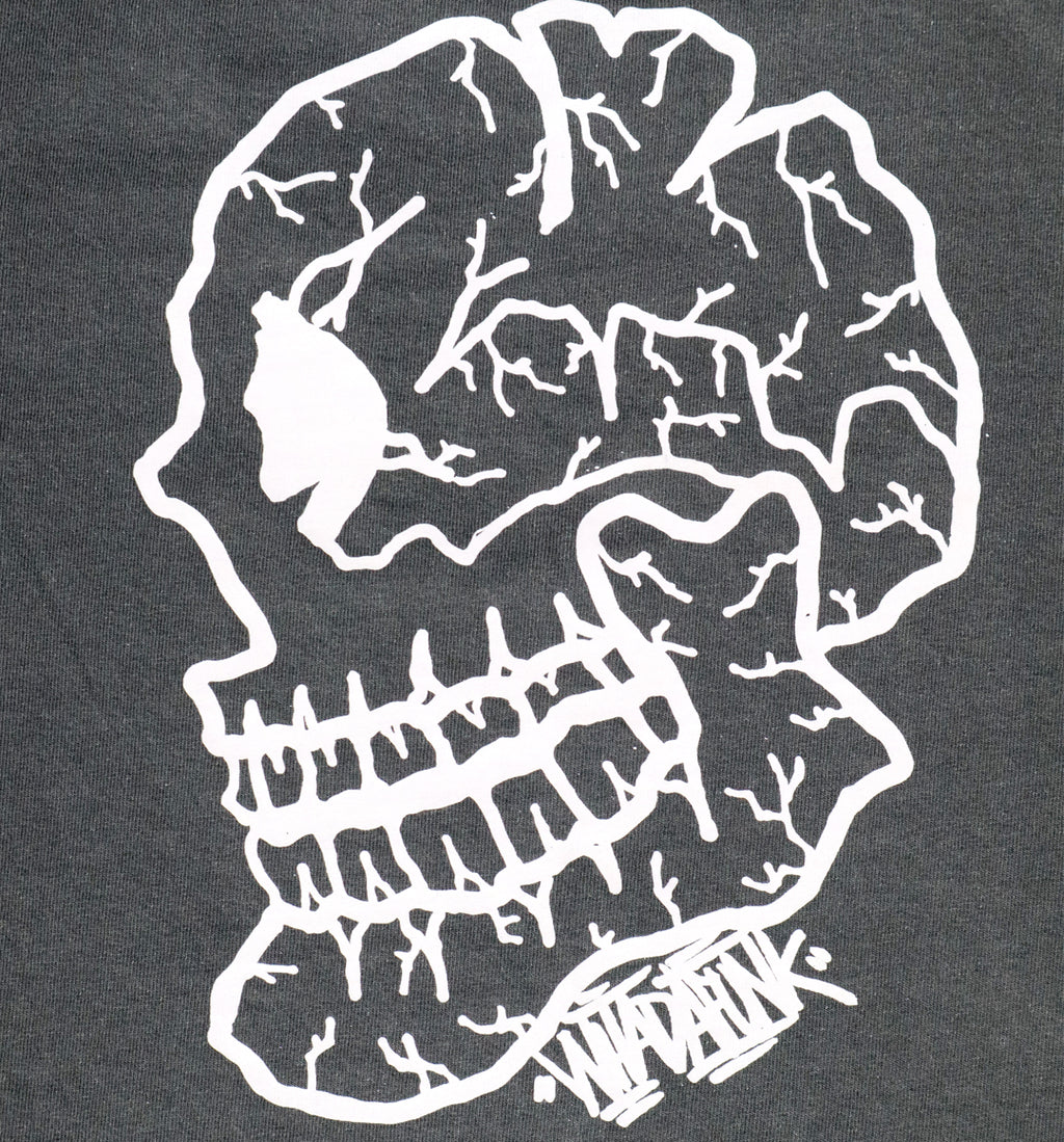 Whadafunk Cracked Skull Women's Crop Tee