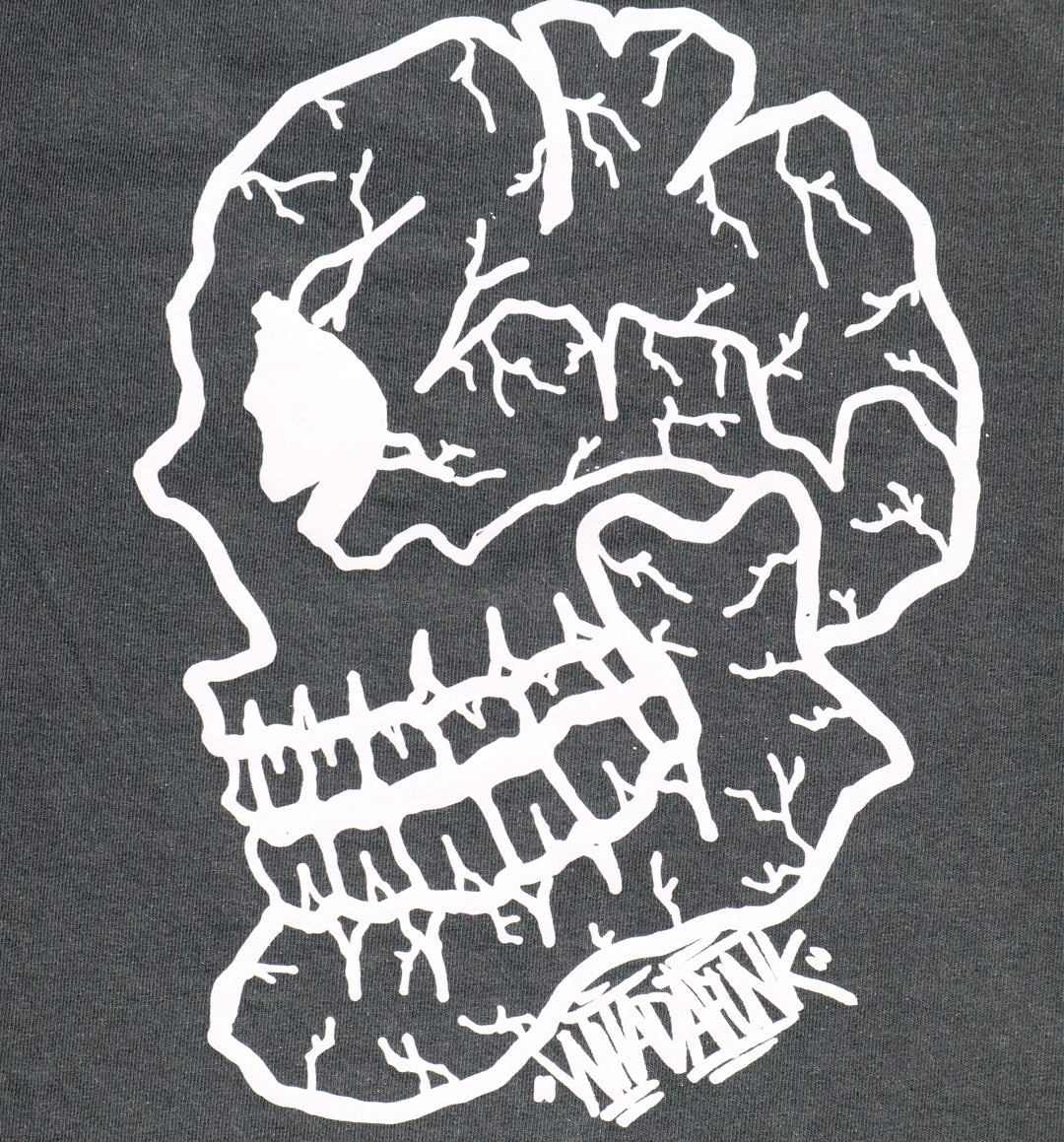 Whadafunk Cracked Skull Women's Crop Tee
