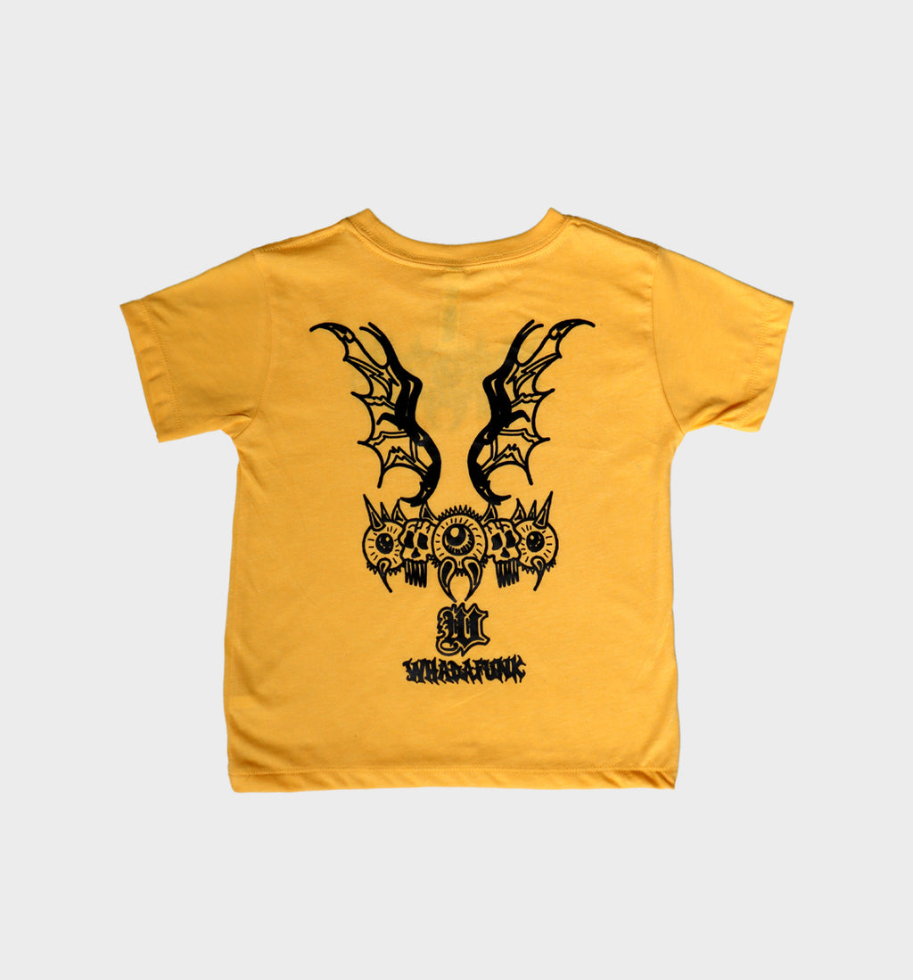 WHADAFUNK WINGED SKULLEYE TODDLER TEE