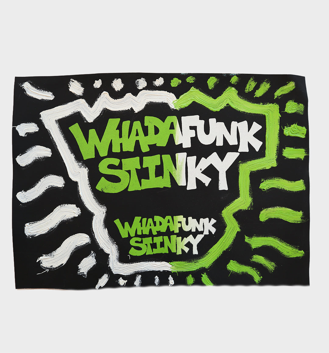 WHADAFUNK x STINKY Collab T-Shirt + Socks + Silkscreen Print Set