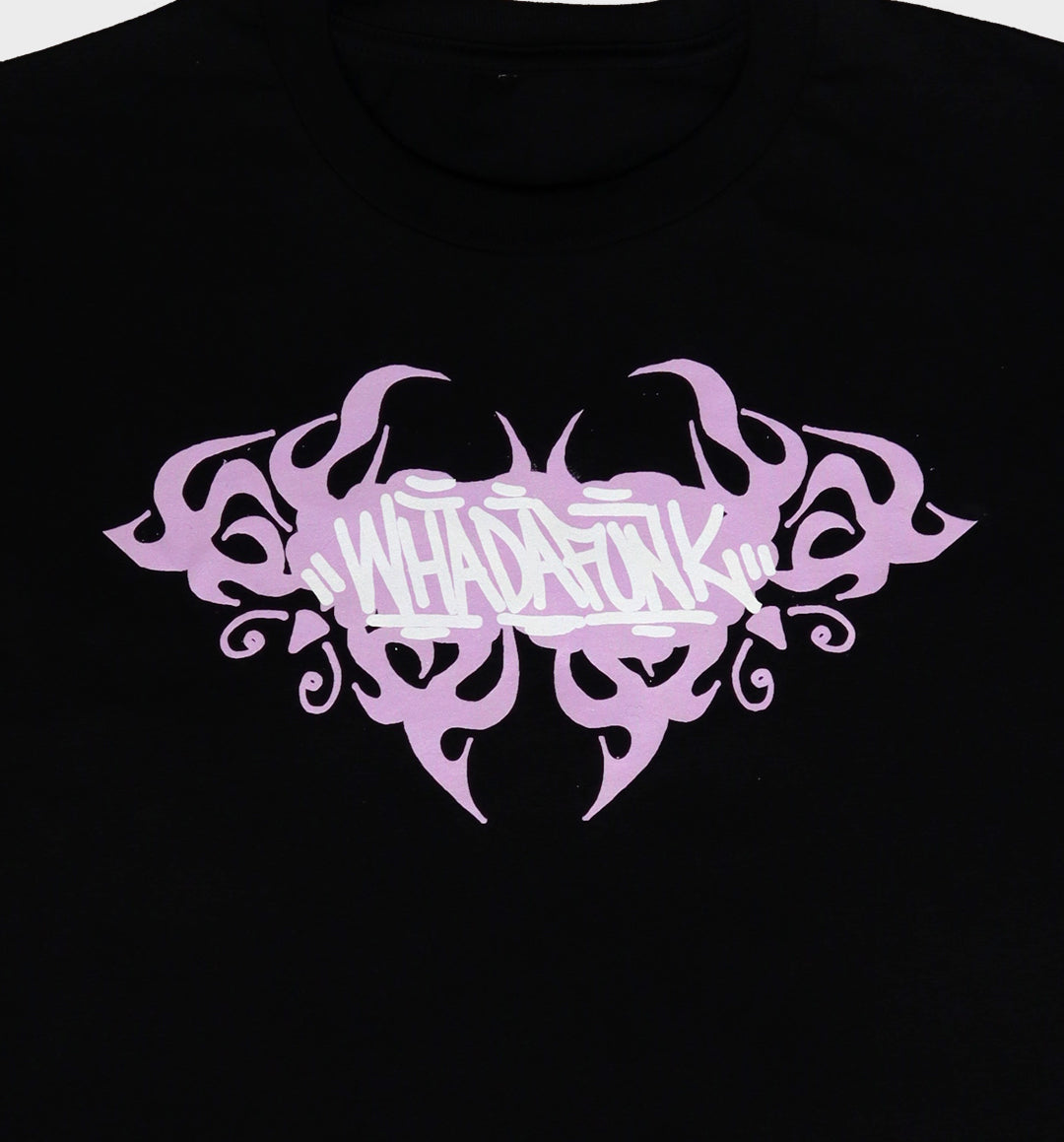WHADAFUNK Pink Tribal Butterfly Women's Tee