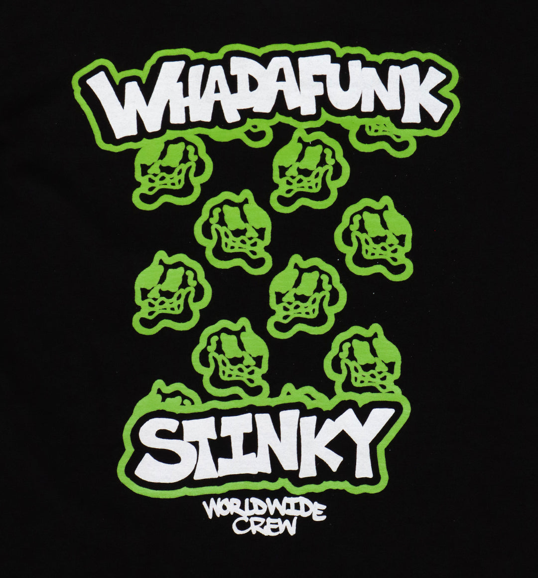 WHADAFUNK x STINKY Collab T-Shirt + Socks + Silkscreen Print Set