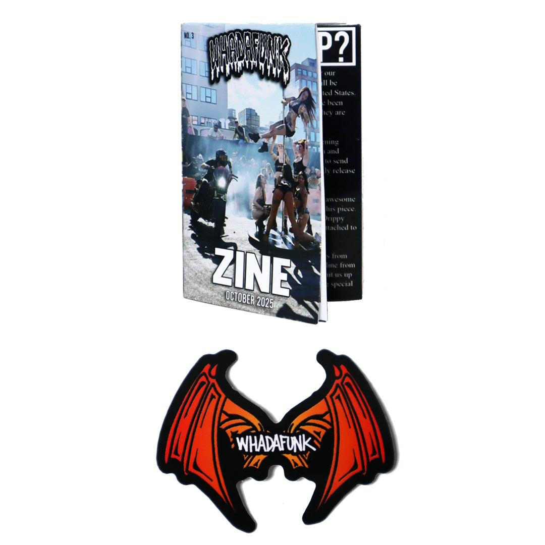 WHADAFUNK October 2025 Zine + Sticker – Limited Edition (FREE SHIPPING)