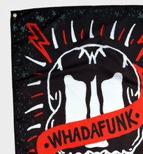 Load image into Gallery viewer, WHADAFUNK FOREVER WALL BANNER CLOSE UP RIVETS
